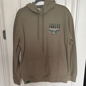 NFL Philadelphia Eagles Men's Olive Hoodie